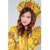 Embroidered boho dress "Fairy Story" Lemon
